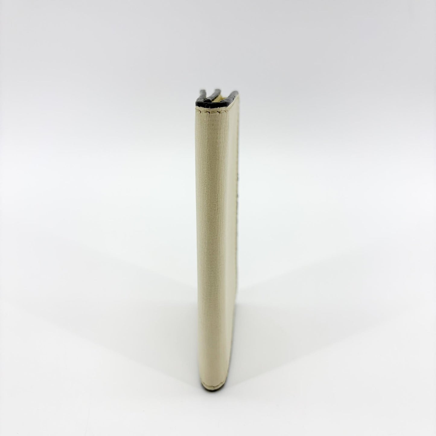 Valextra Vertical Card Holder Pergamena Ivory