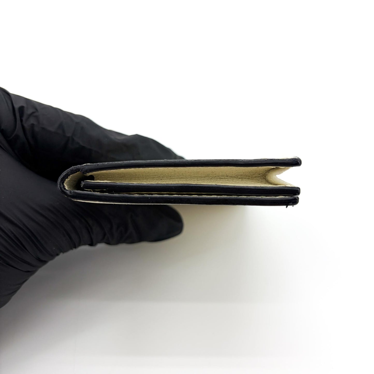 Valextra Vertical Card Holder Pergamena Ivory