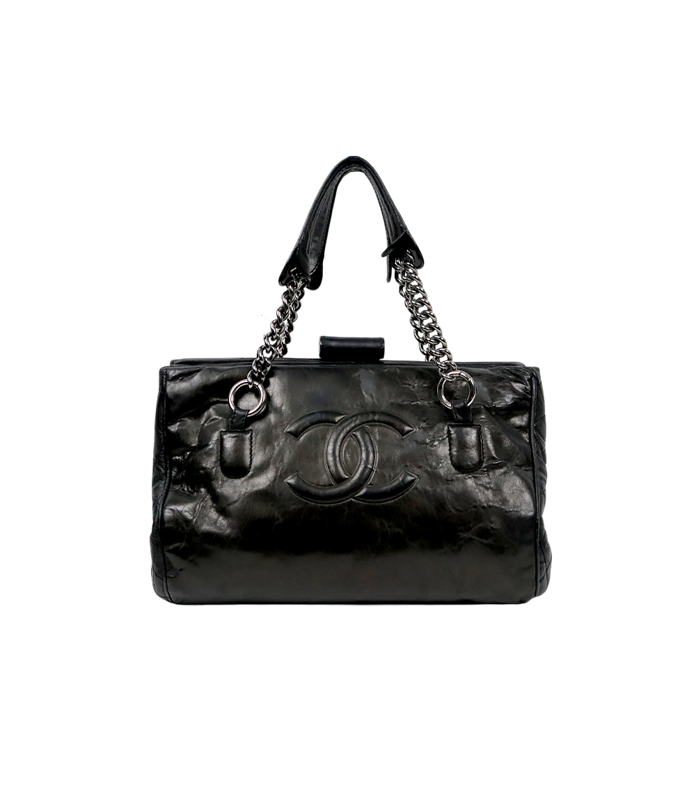 Chanel Black Big CC Chain Shoulder Bag