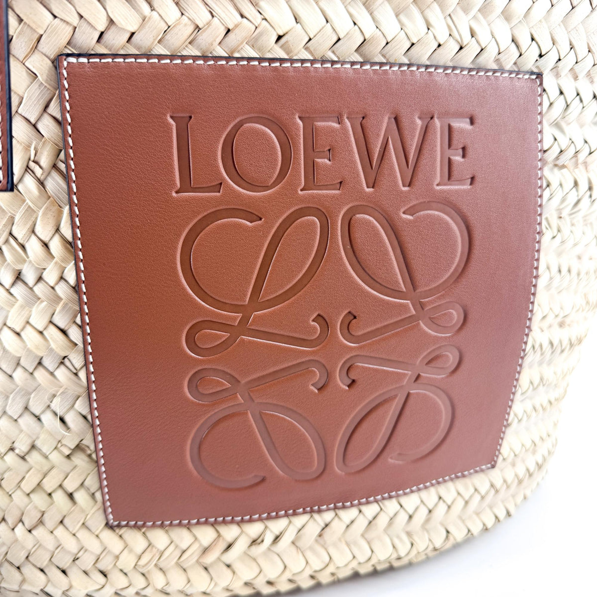 Loewe Medium Basket Bag Natural Tan