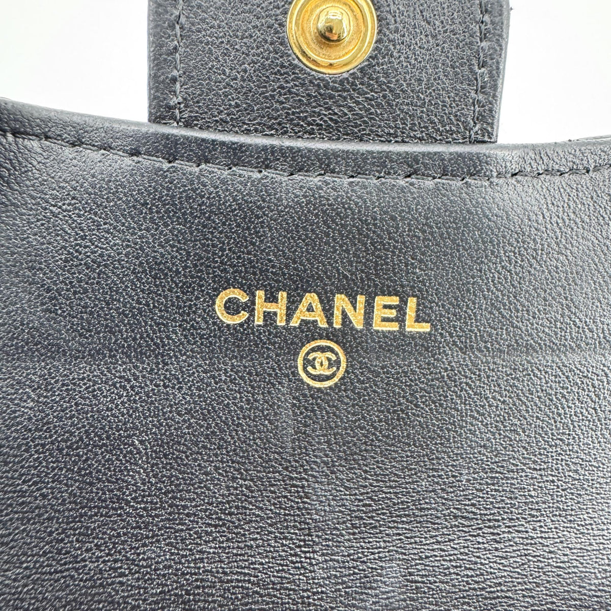 Chanel Classic Flap Card Holder Lambskin Gold Hardware Black