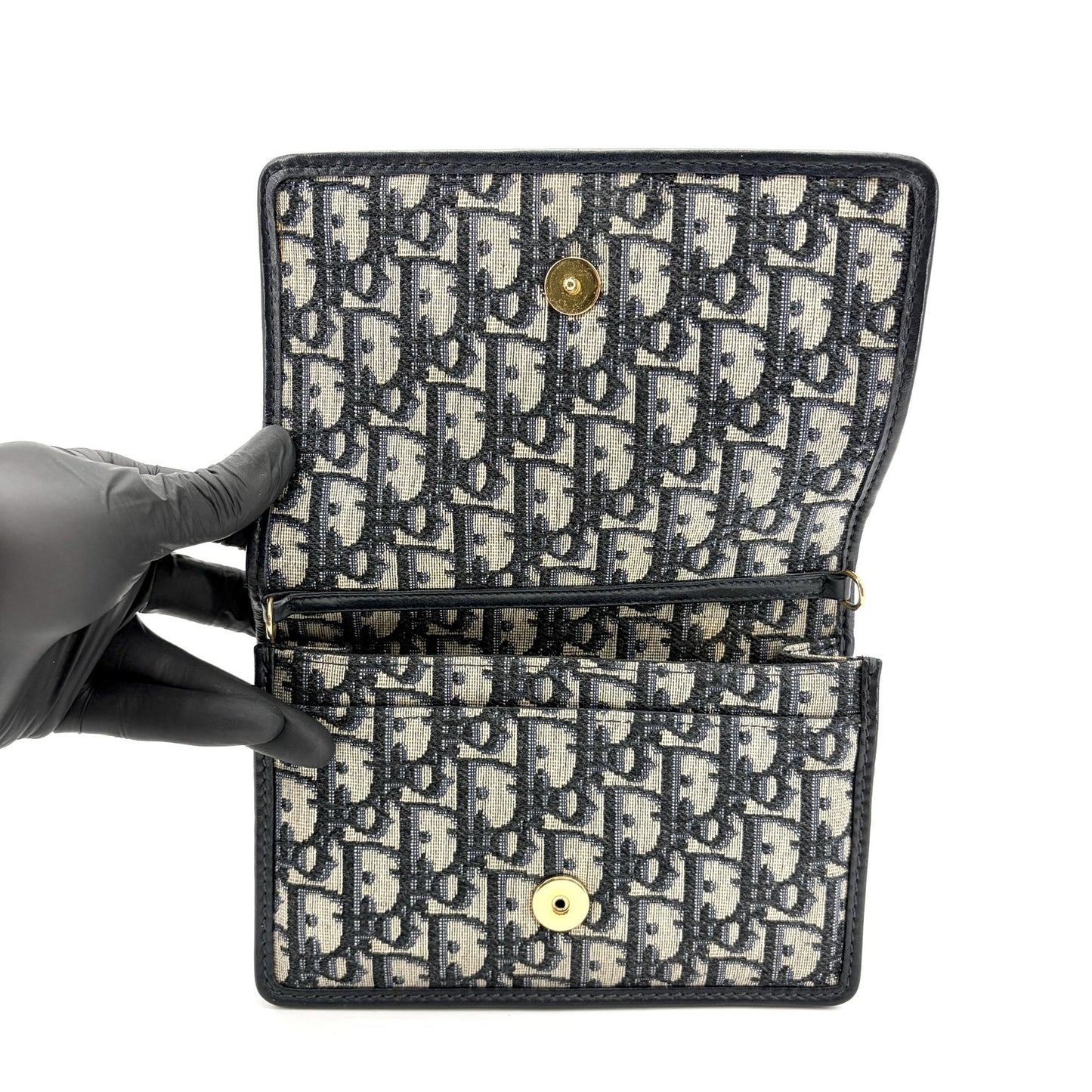 Dior 30 Montaigne Two-in-One Pouch Blue Dior Oblique Jacquard