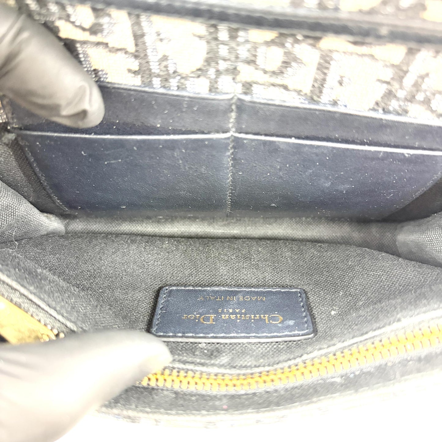 Dior 30 Montaigne Two-in-One Pouch Blue Dior Oblique Jacquard
