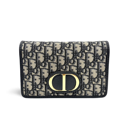 Dior 30 Montaigne Two-in-One Pouch Blue Dior Oblique Jacquard