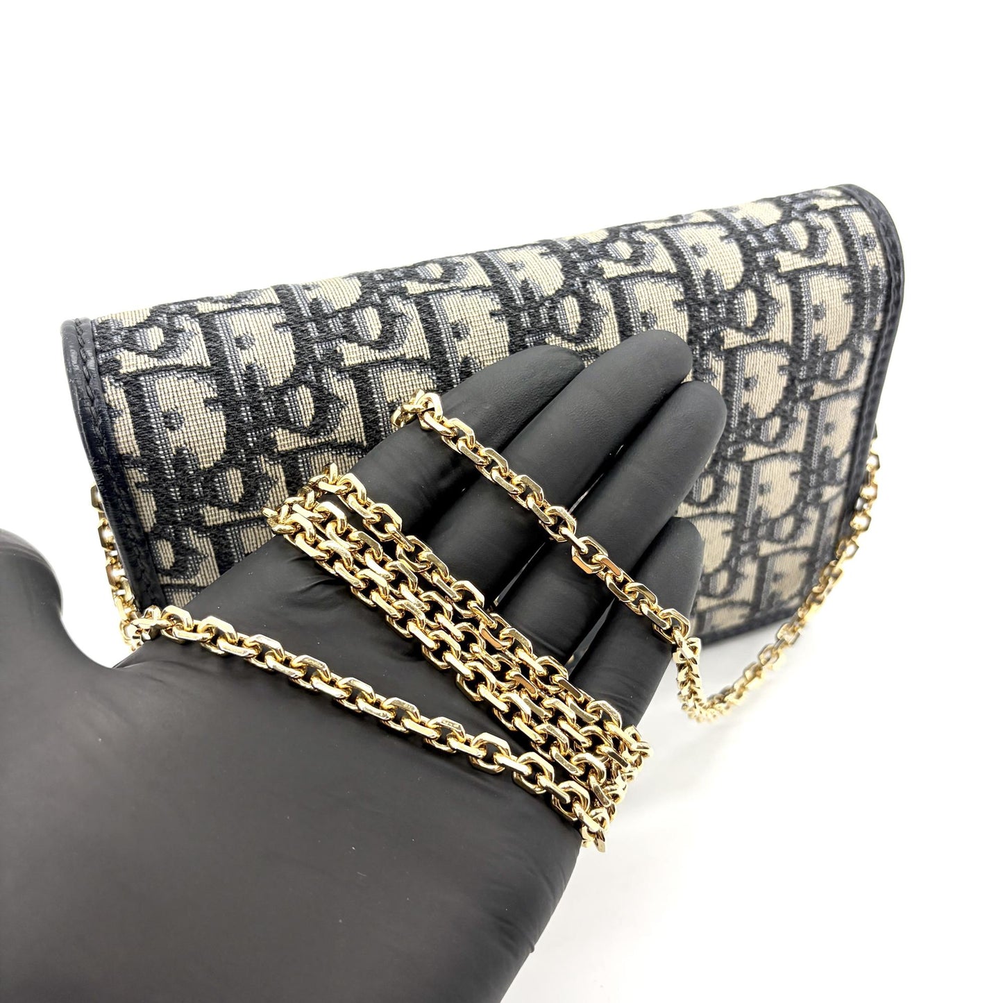 Dior 30 Montaigne Two-in-One Pouch Blue Dior Oblique Jacquard