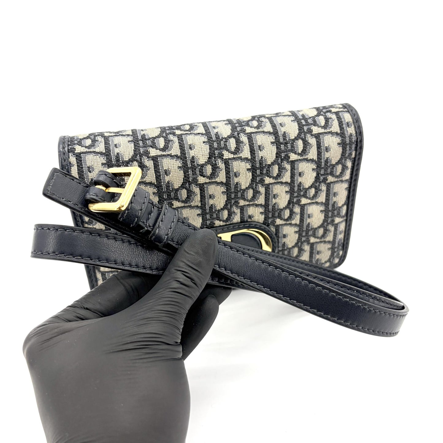 Dior 30 Montaigne Two-in-One Pouch Blue Dior Oblique Jacquard
