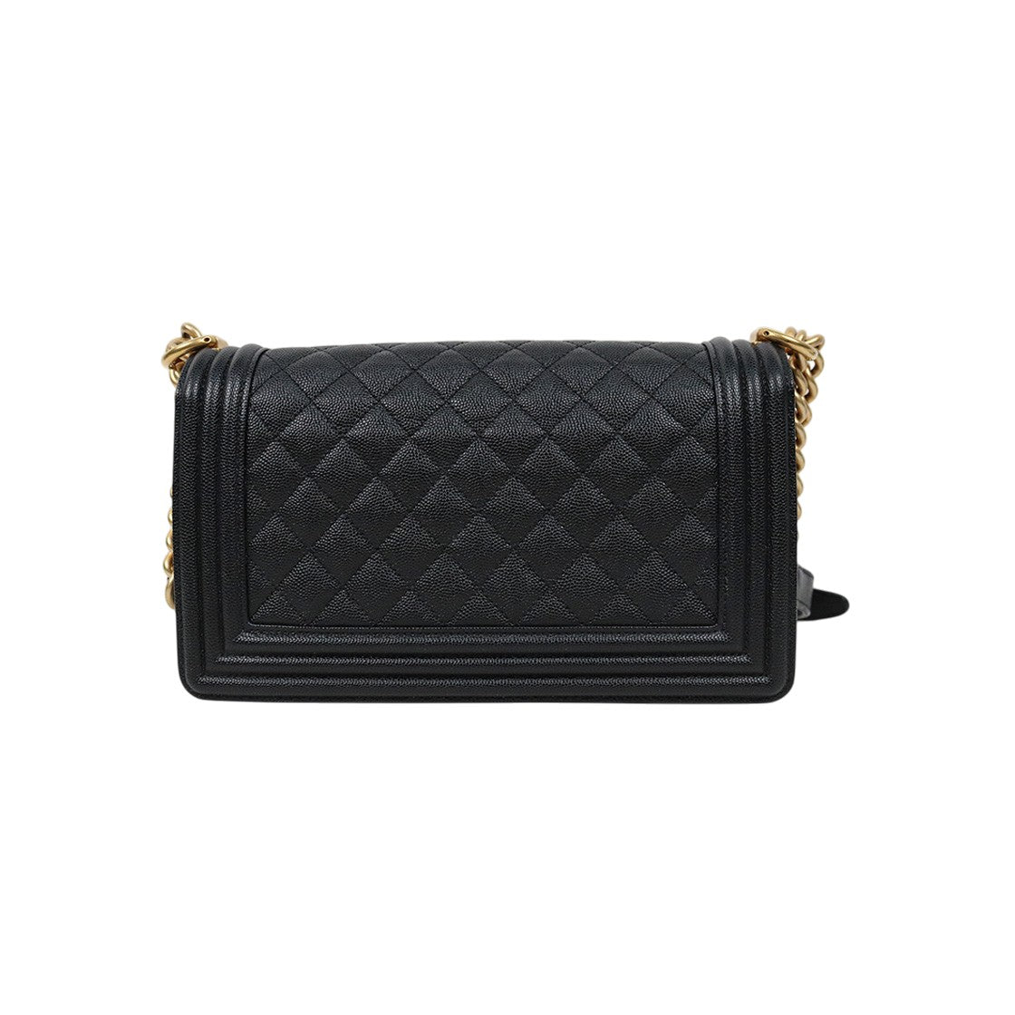 Chanel Medium Black Caviar Boy Shoulder Bag