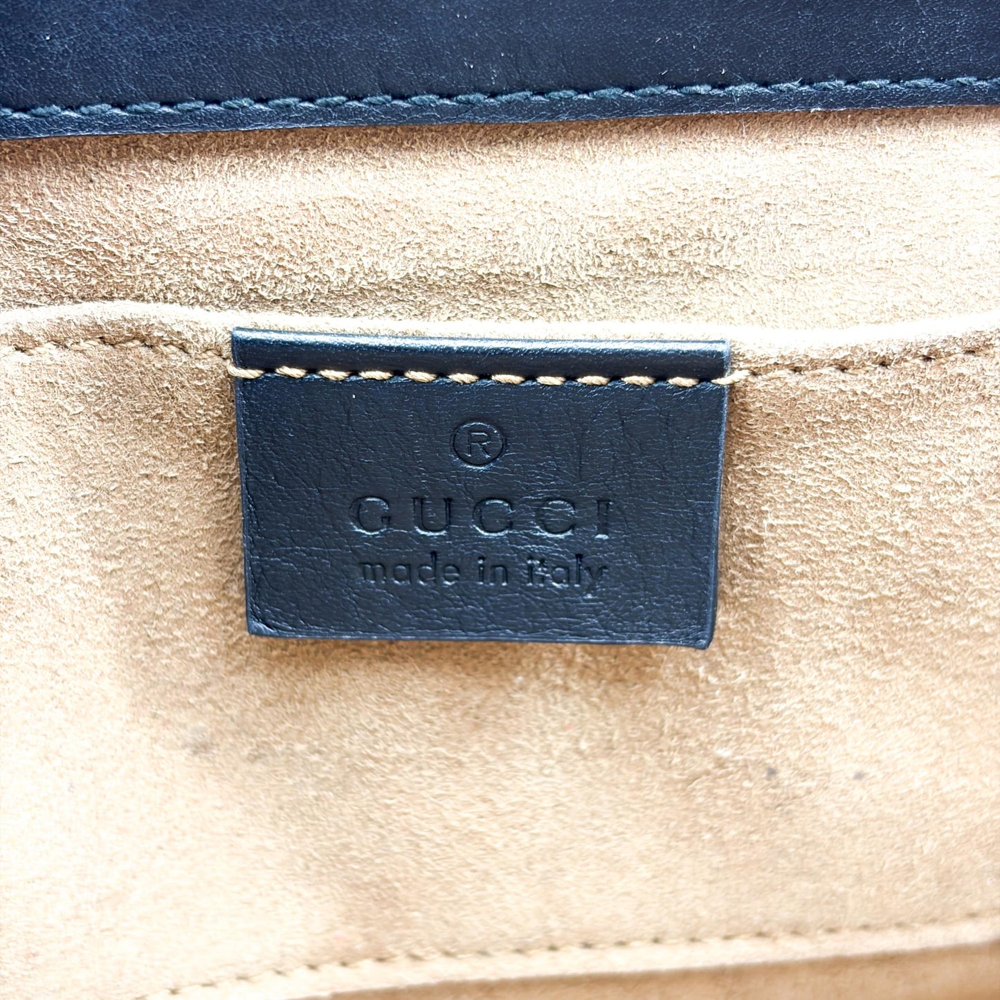 Gucci Padlock Small GG Supreme Shoulder Bag Black