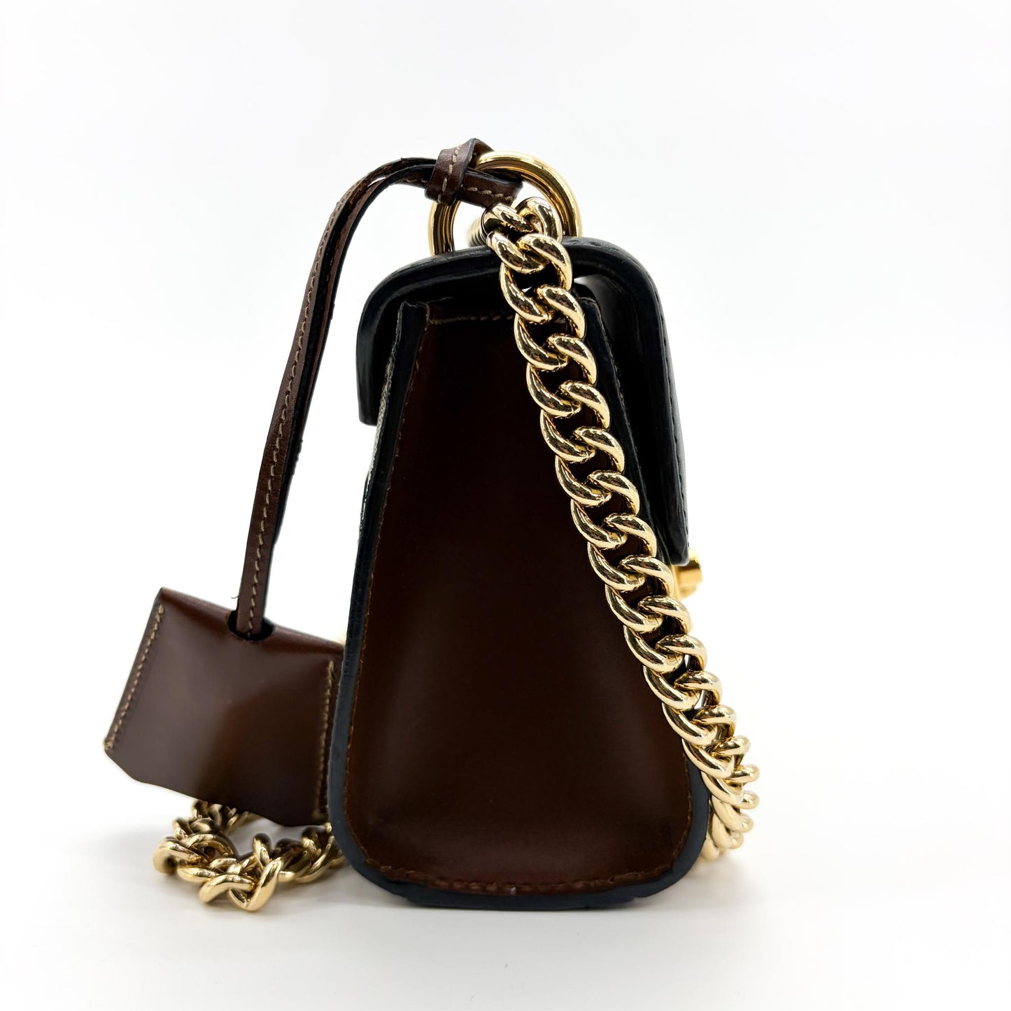 Gucci Padlock Small GG Supreme Shoulder Bag Black