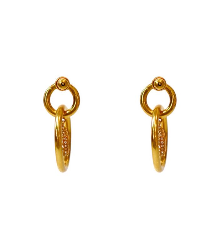 Dior NAVY crystal earrings