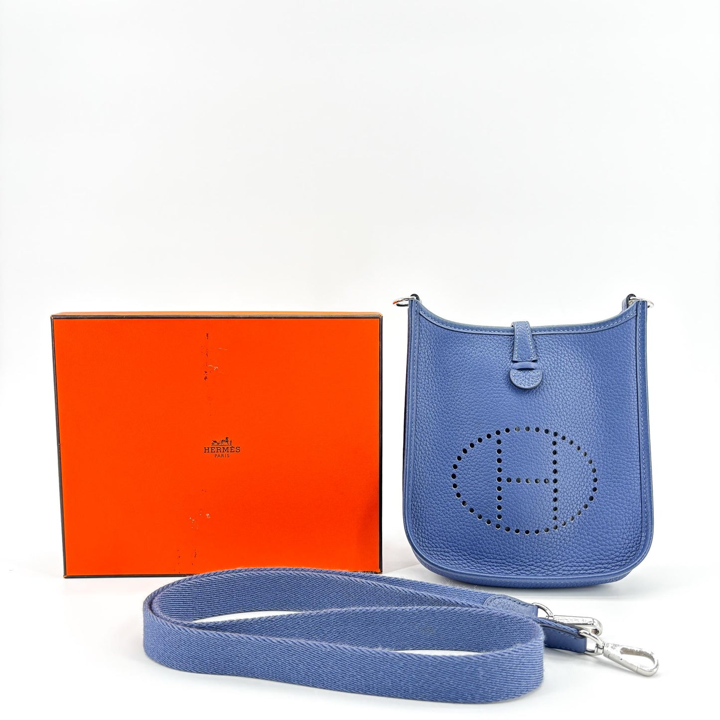 Hermès Evelyne 16 TPM Clemence Blue