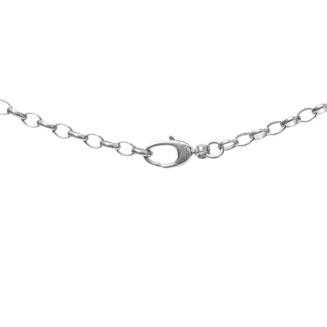 Gucci Round Interlocking G Silver Necklace