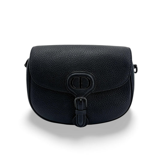 Dior Medium Barbie Bag Black Grained Calfskin Black Hardware