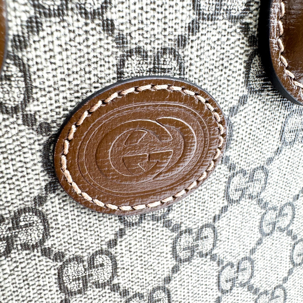 Gucci Interlocking G Mini Tote Bag Brown GG Supreme