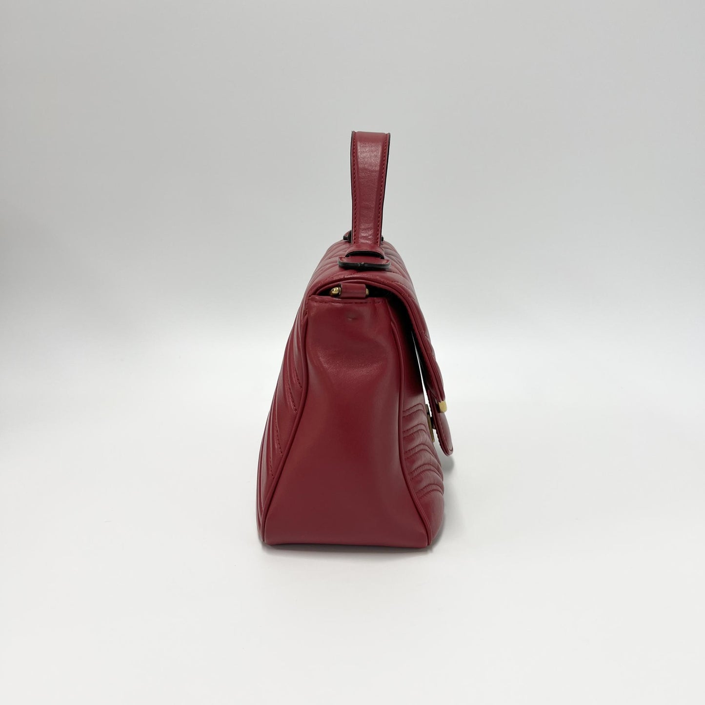 Gucci Marmont Matelassé Top Handle Red