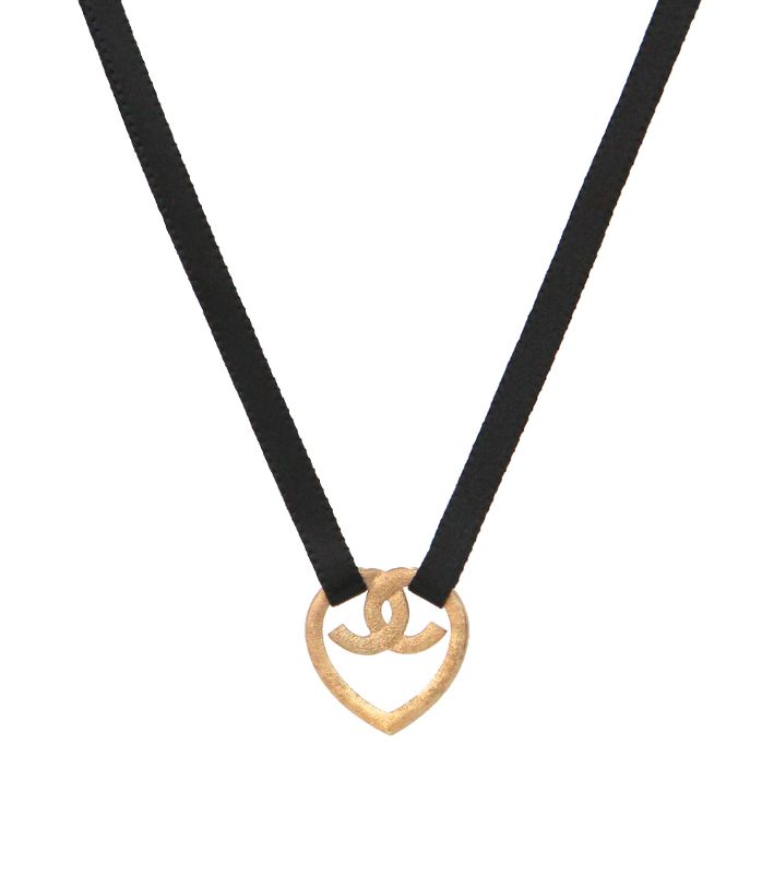 Chanel Cubic Heart CC Necklace