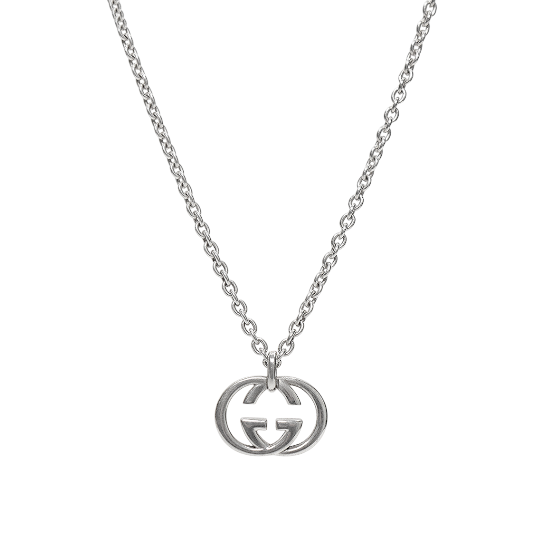 Gucci Interlocking G Silver Necklace