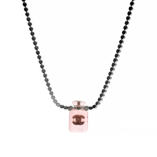 Chanel Crystal Bottle Necklace