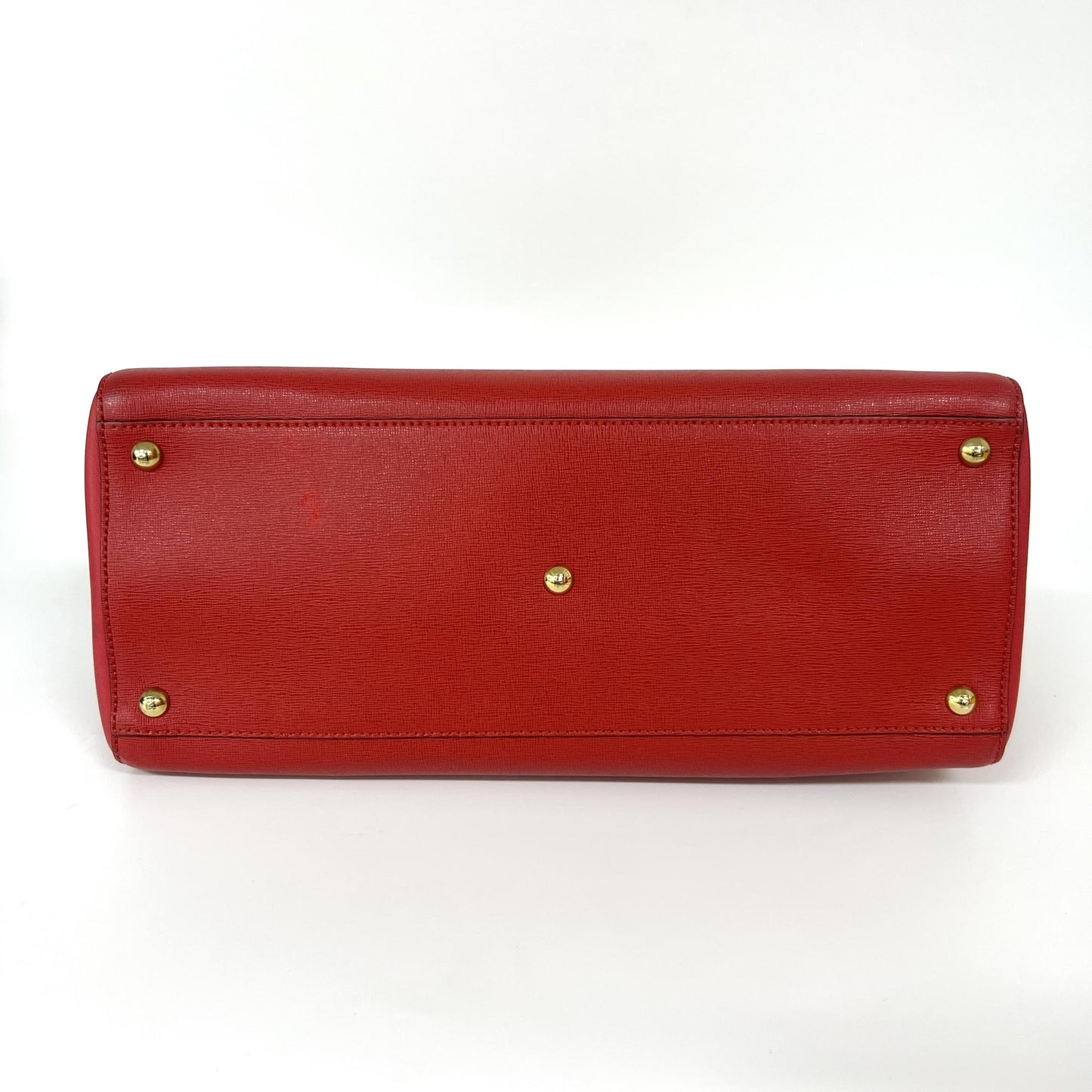 Fendi Medium 2 Jour Tote Bag Red