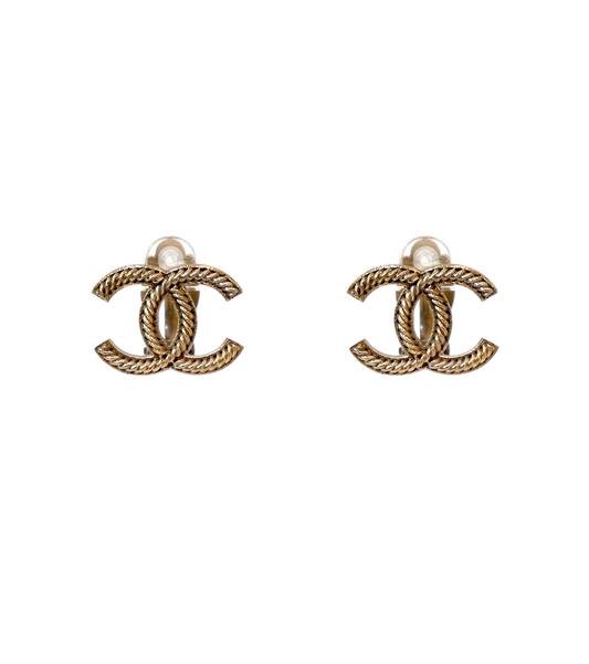 Chanel Twist CC Earrings