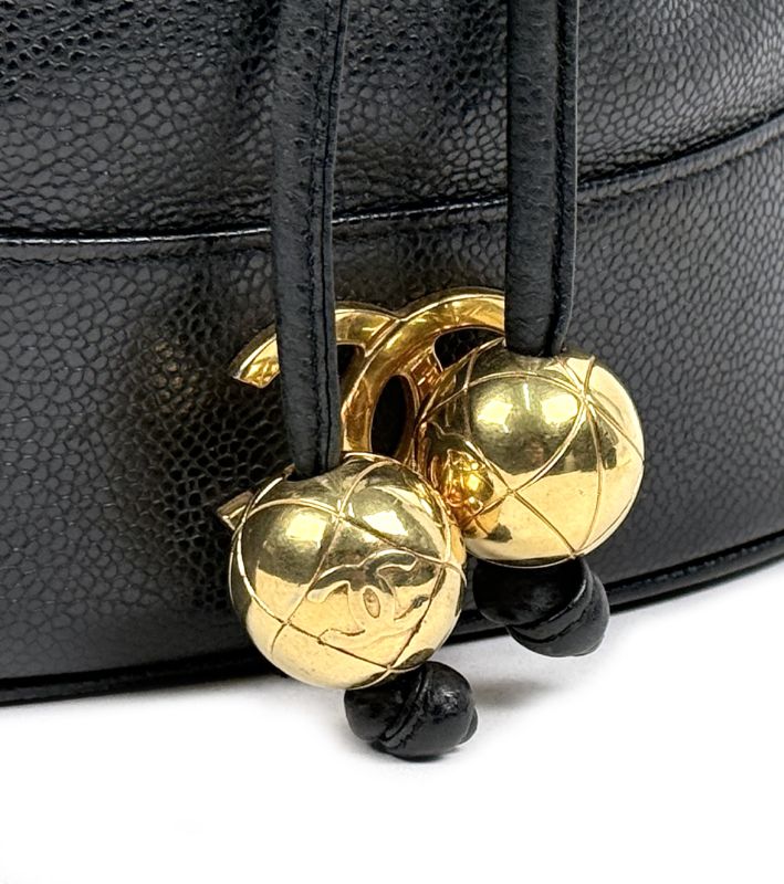 Chanel Black Caviar Triple C Bucket Bag