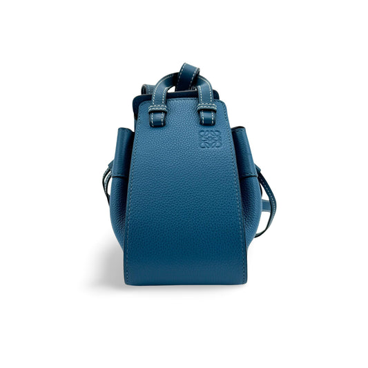 Loewe Mini Hamock Bag Pebble Calfskin Blue