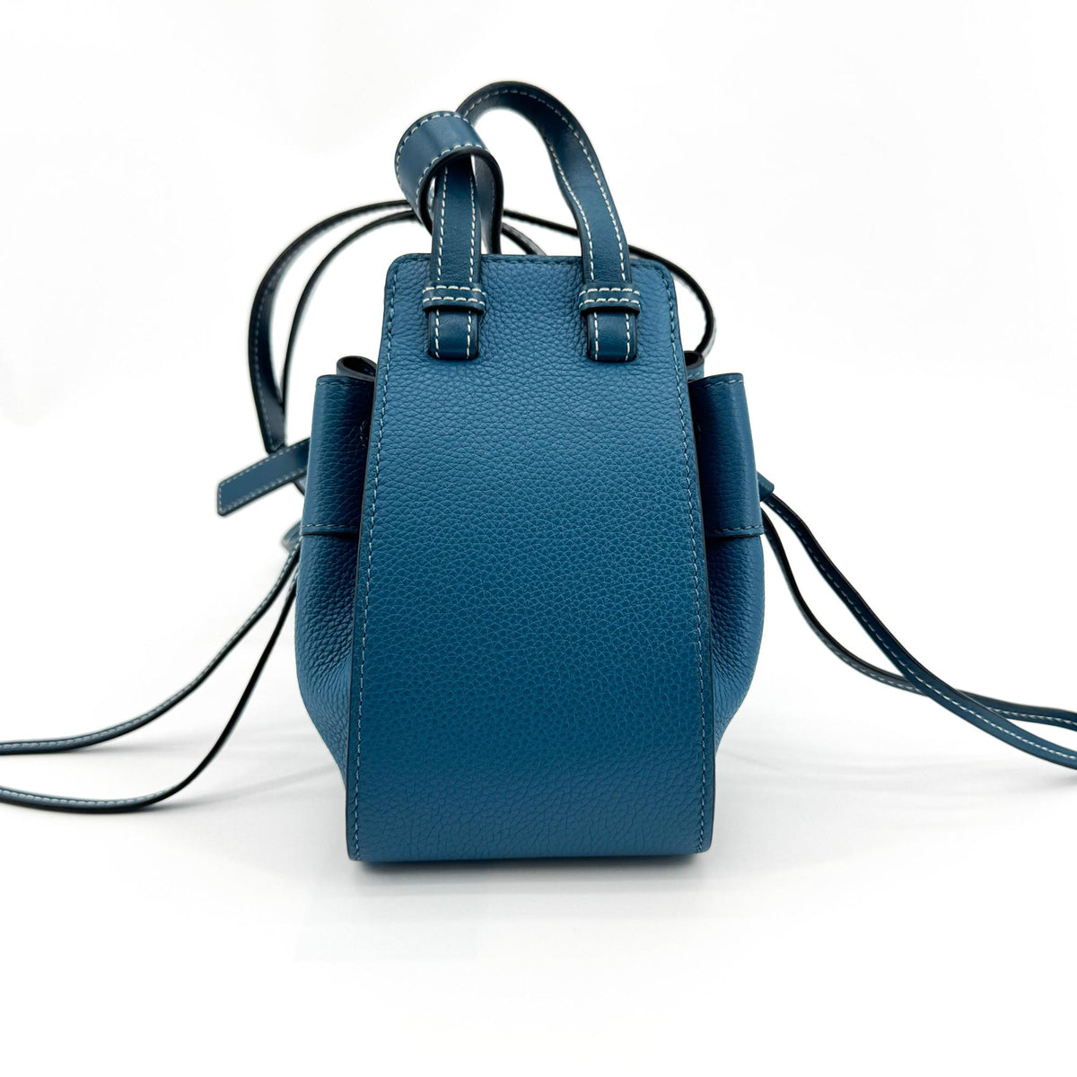 Loewe Mini Hamock Bag Pebble Calfskin Blue