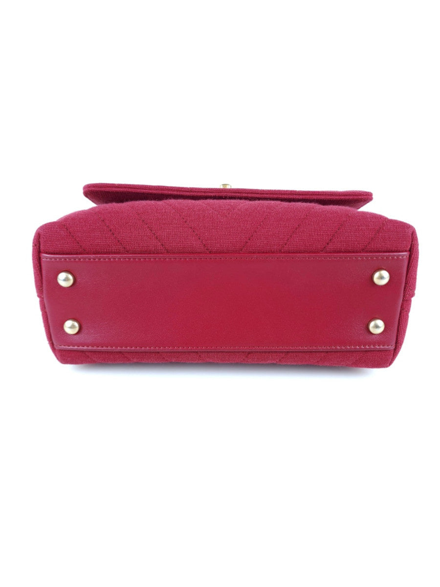 Small Coco Handle Fabric Tote Bag Shoulder Bag A92990