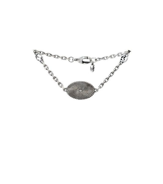 Gucci Round Double G Silver Bracelet