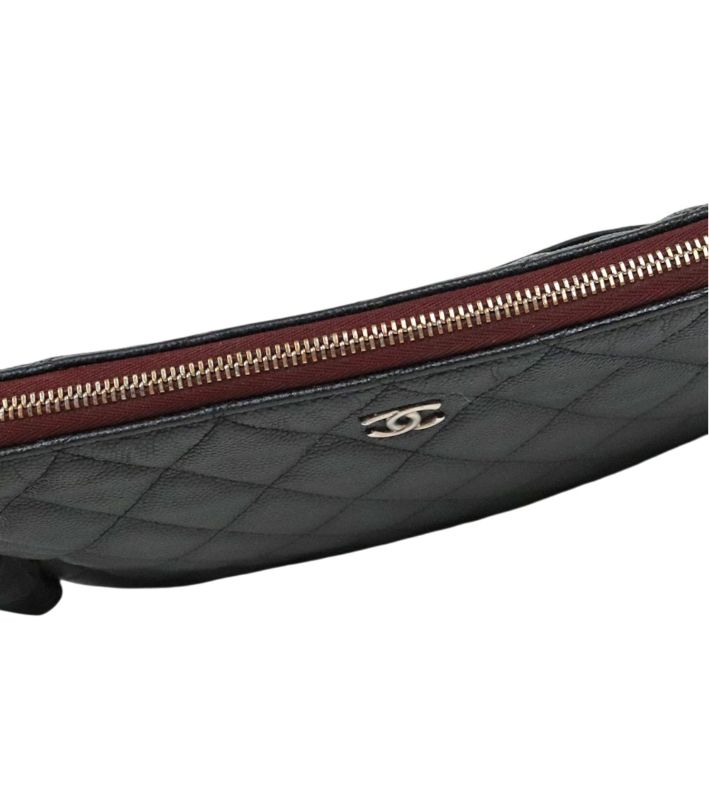 Chanel Black Caviar Clutch Bag