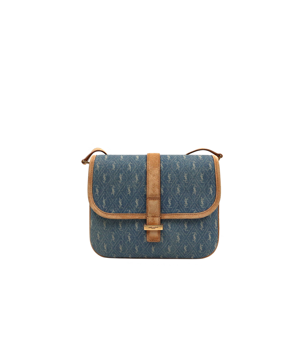 Saint Laurent Denim Shoulder Bag