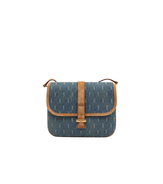Saint Laurent Denim Shoulder Bag