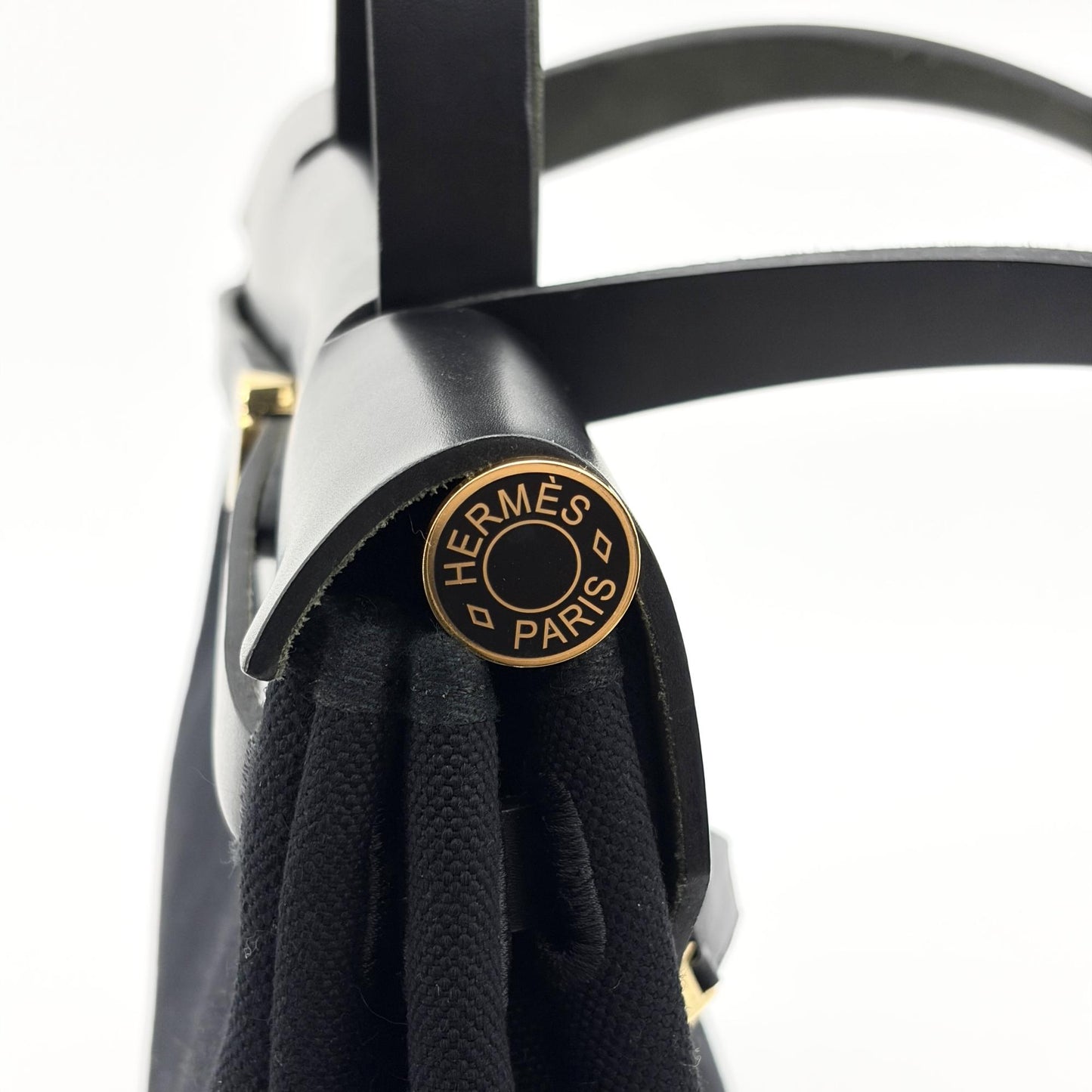 Hermès Herbag 31 Black Gold Hardware