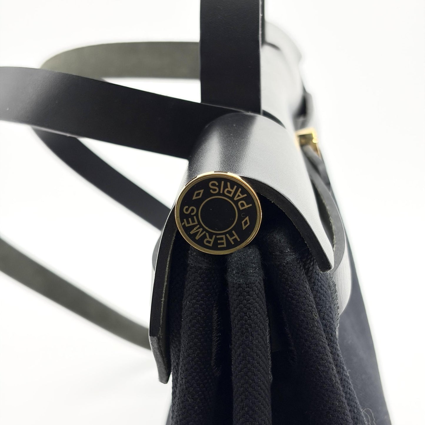 Hermès Herbag 31 Black Gold Hardware