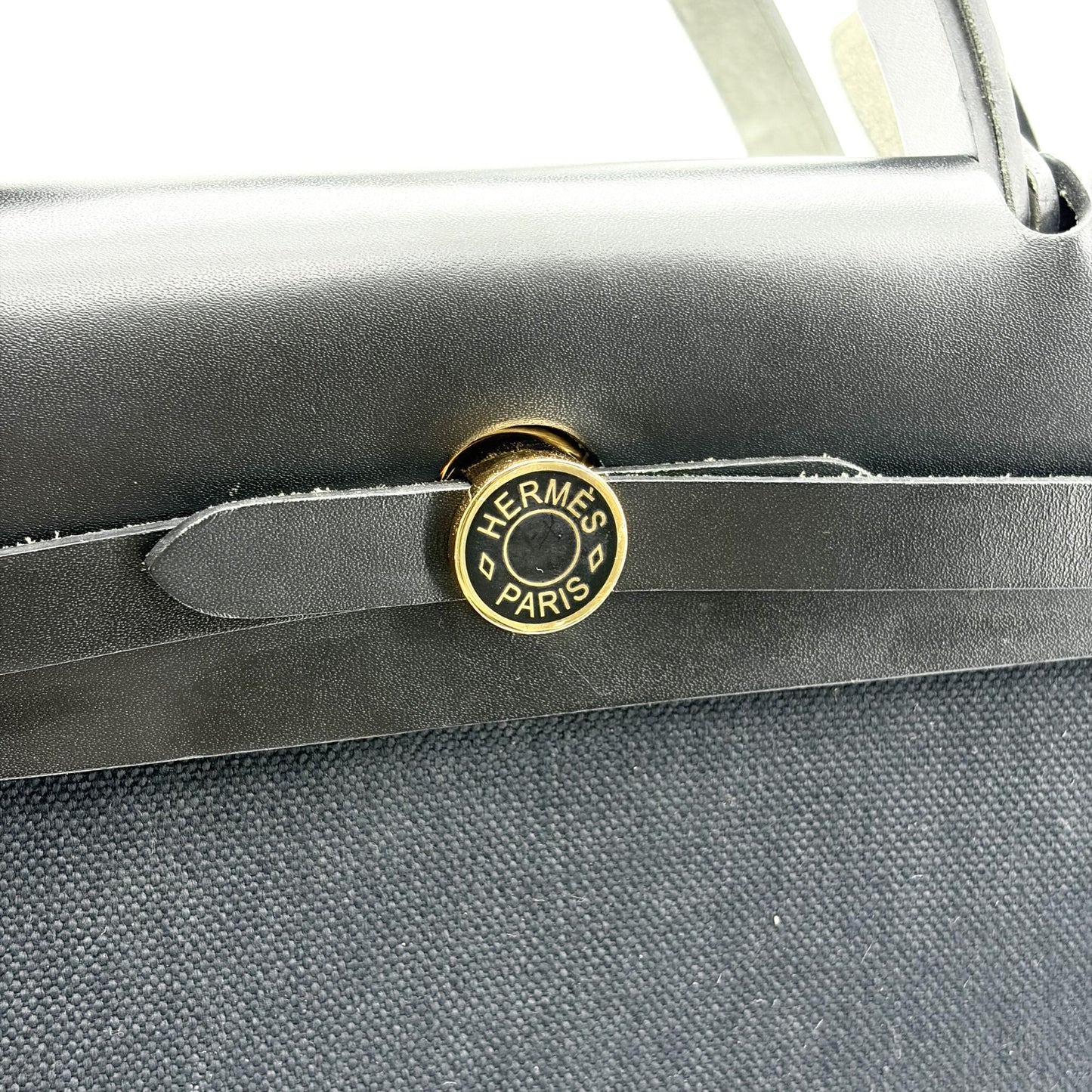 Hermès Herbag 31 Black Gold Hardware