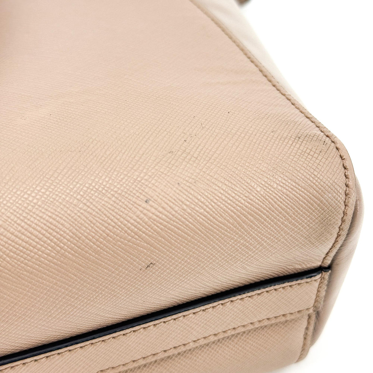 Prada Saffiano Luxe Tote Bag Beige