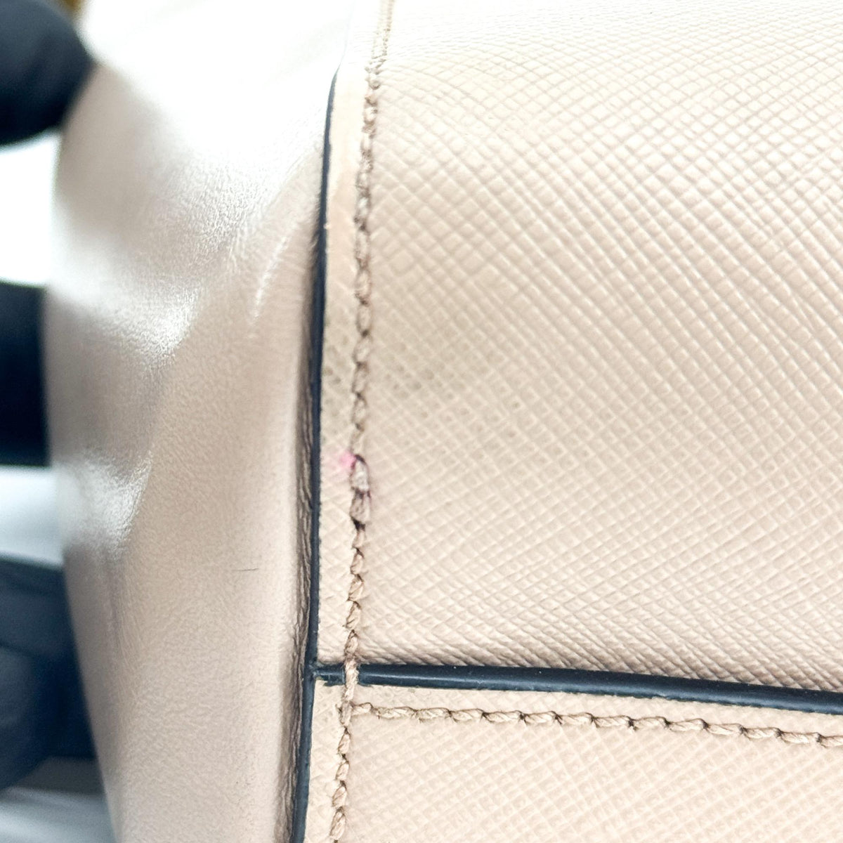 Prada Saffiano Luxe Tote Bag Beige