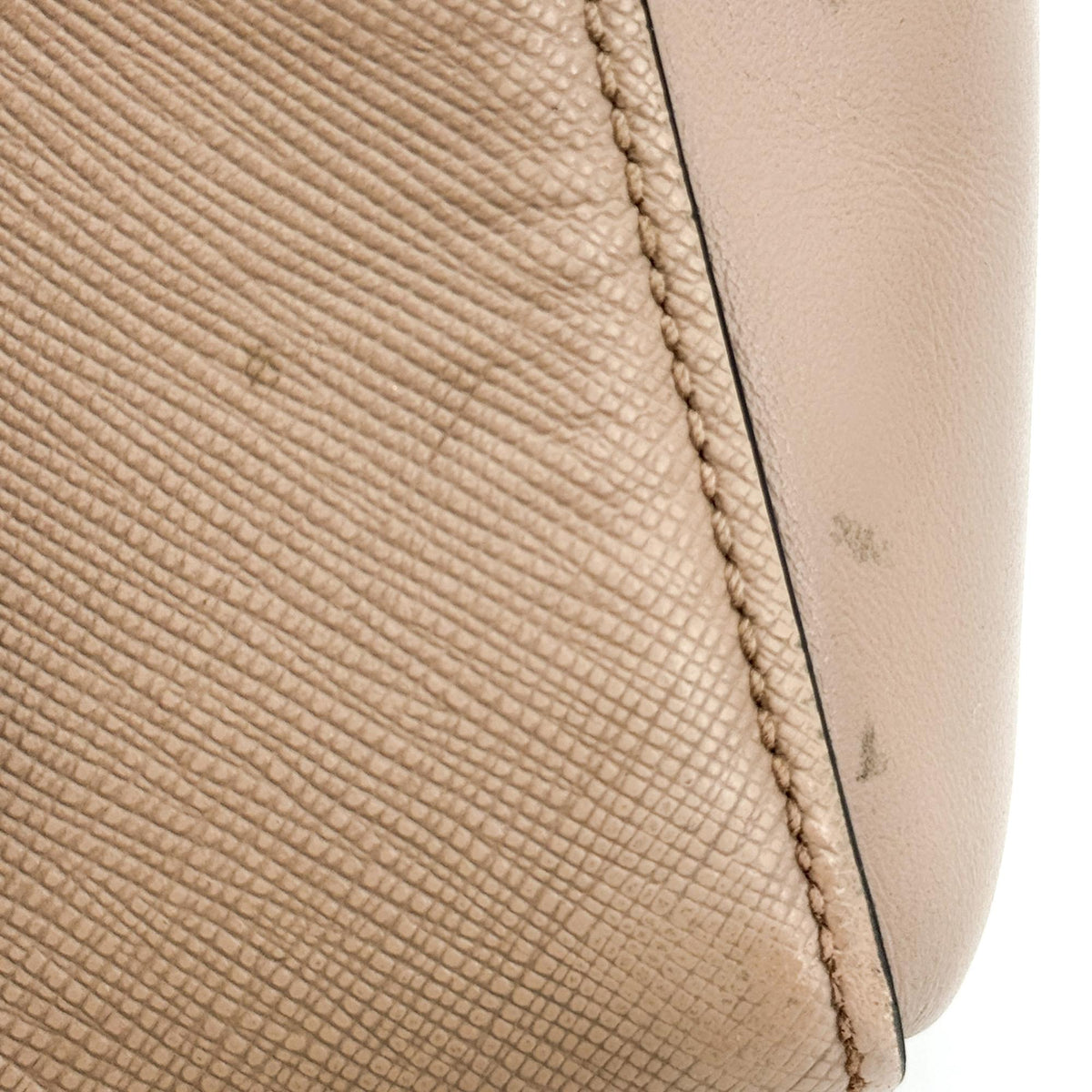 Prada Saffiano Luxe Tote Bag Beige