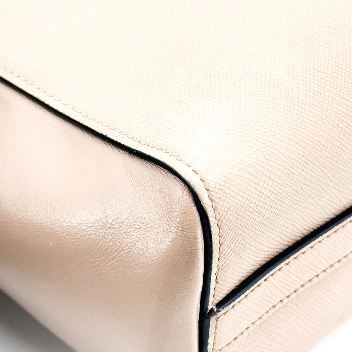 Prada Saffiano Luxe Tote Bag Beige