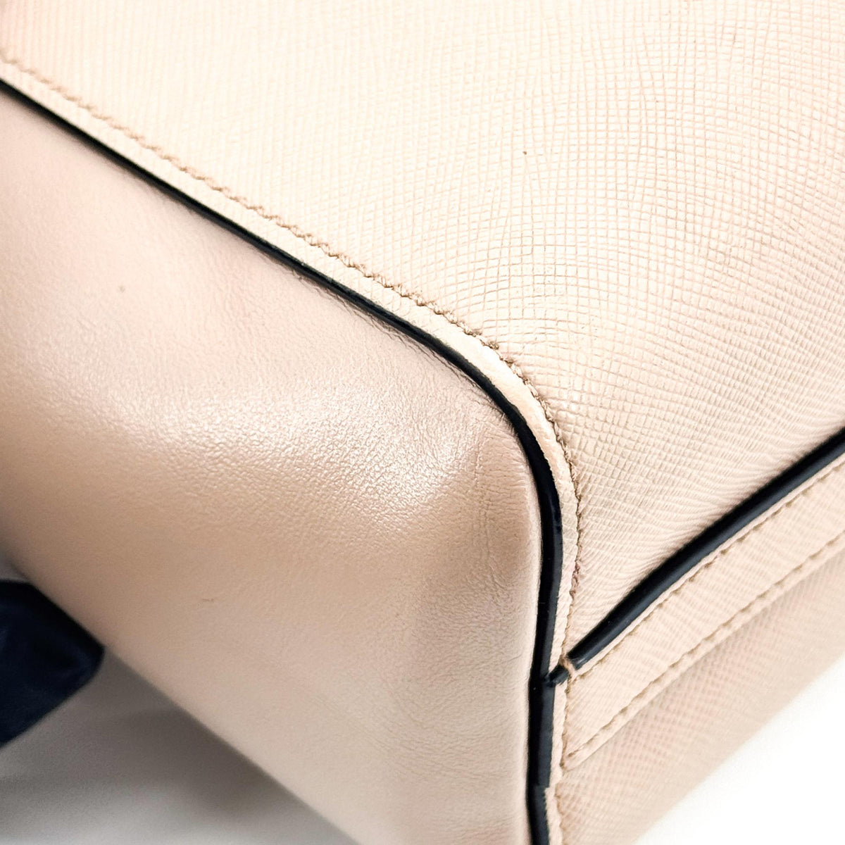 Prada Saffiano Luxe Tote Bag Beige