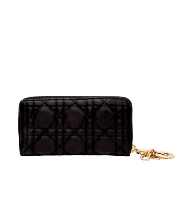 Dior Black Canage Long Wallet