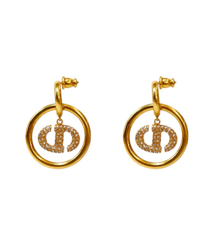 Dior NAVY crystal earrings