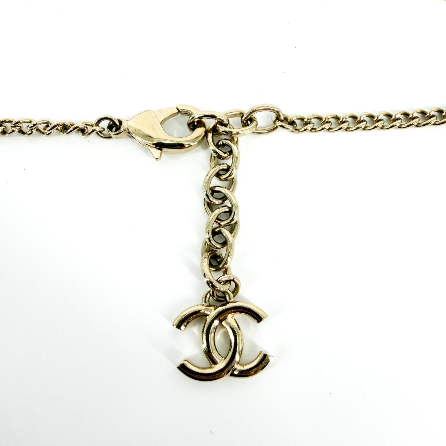 Chanel 23C Chanel Hotel Heart Rainbow Charm Necklace Gold