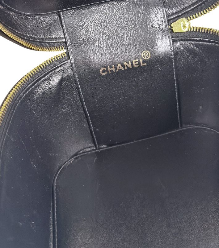 Chanel Black Quilted Vanity Bag