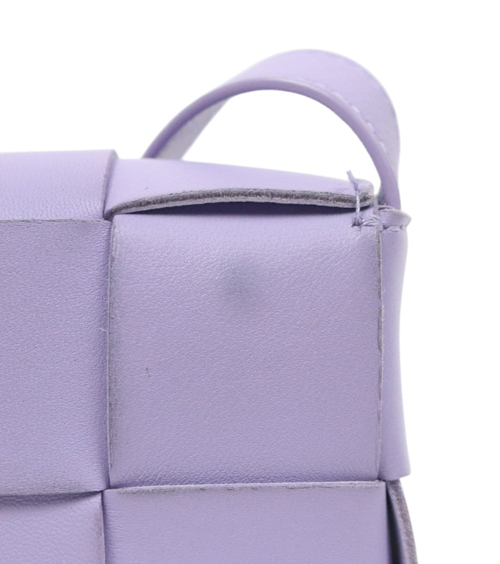 Bottega Veneta Mini Purple Cassette Crossbody Bag