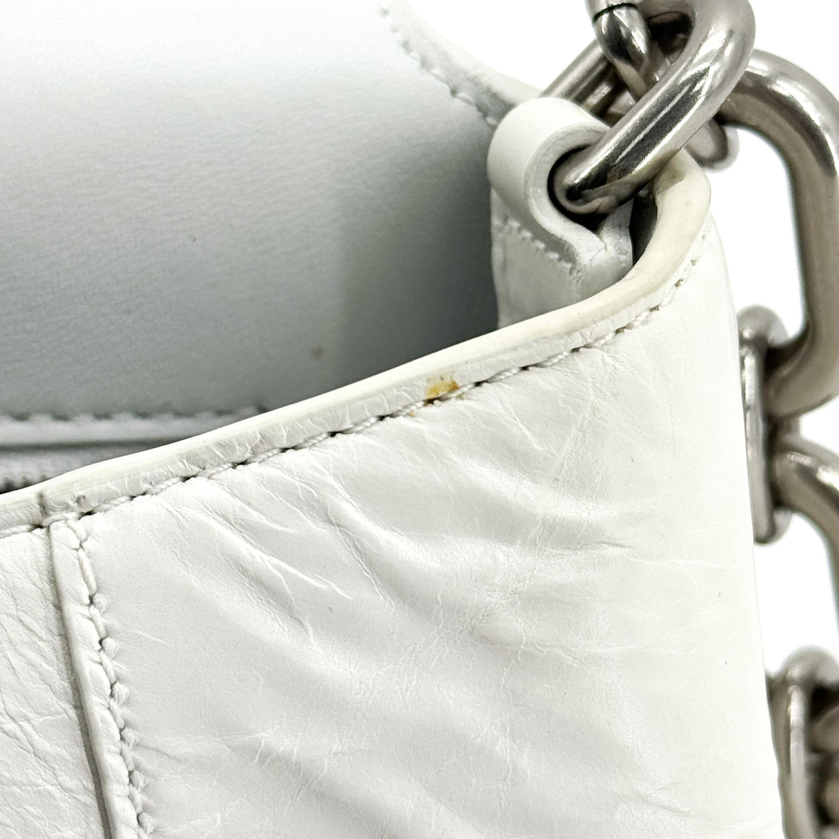 Balenciaga Downtown Small Shoulder Bag White