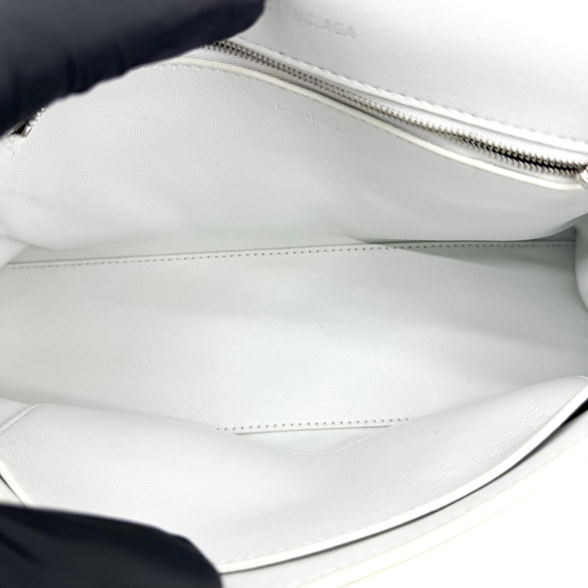 Balenciaga Downtown Small Shoulder Bag White