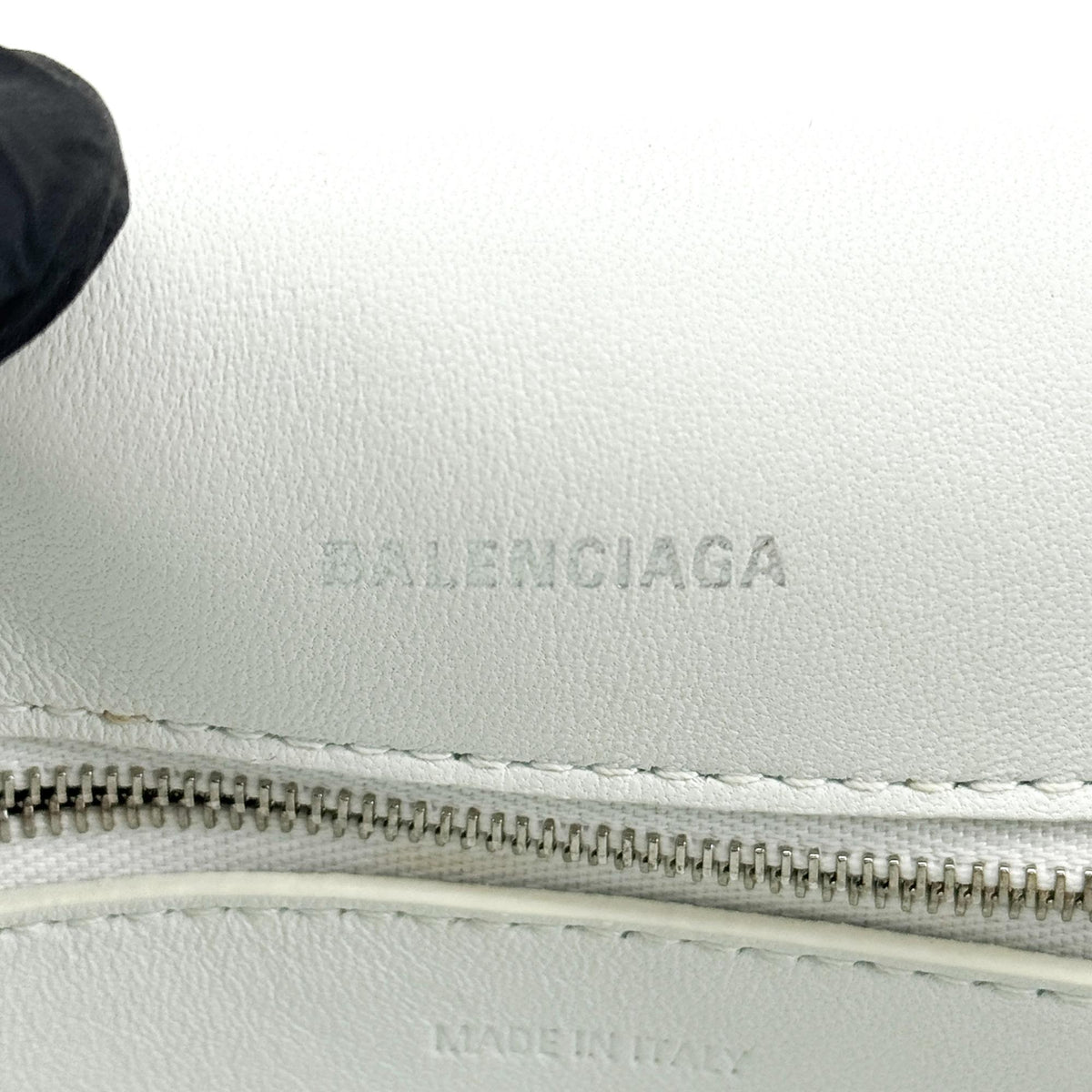 Balenciaga Downtown Small Shoulder Bag White