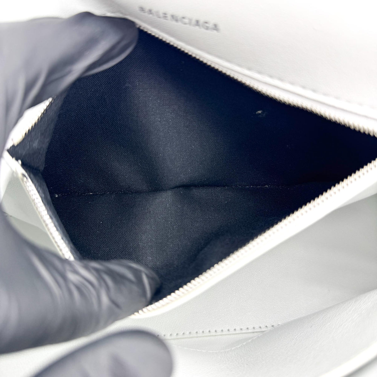 Balenciaga Downtown Small Shoulder Bag White