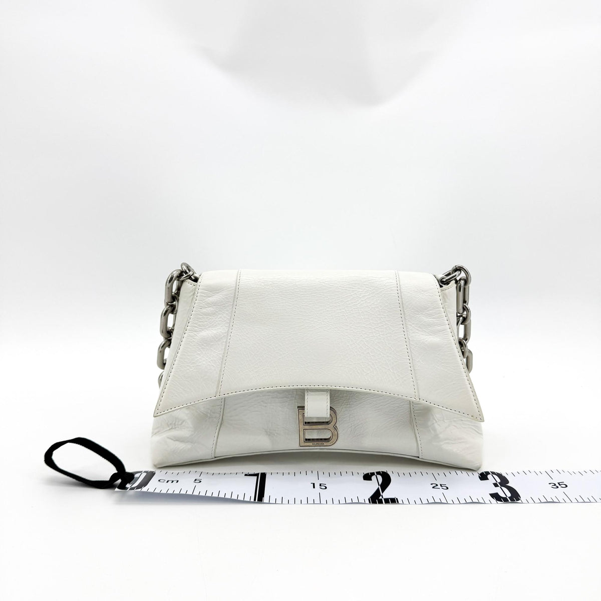 Balenciaga Downtown Small Shoulder Bag White